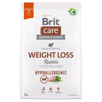 3kg Brit Care Dog Hypoallergenic Weight Loss nyúl száraz kutyatáp