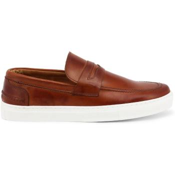 Duca Di Morrone  Enea - Leather Brown  Slip-on Hnedá