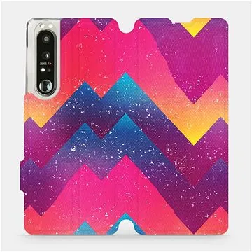 Flip pouzdro na mobil Sony Xperia 1 III - V110S Barevné klikyháky (5903516726110)