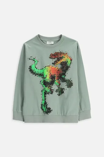 Dětské bavlněné tričko s dlouhým rukávem Coccodrillo