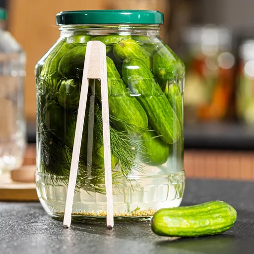 Haushalt international Zavařovací sklenice na okurky s kleštěmi