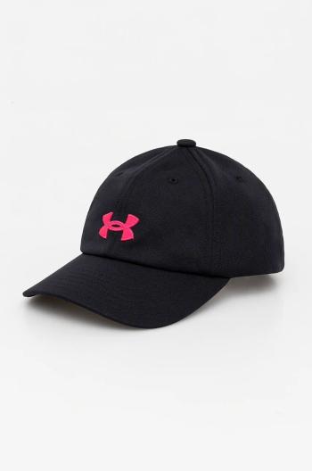 Dětská baseballová čepice Under Armour černá barva, s aplikací