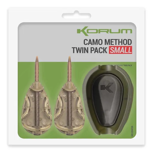 Korum Feederové krmítka Camo Method Twin Packs - Large,Korum Feederové krmítka Camo Method Twin Packs - Large