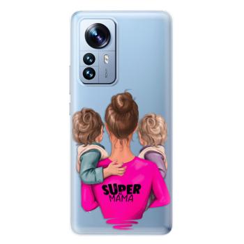 Odolné silikonové pouzdro iSaprio - Super Mama - Two Boys - Xiaomi 12 Pro