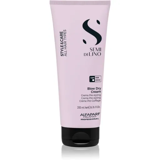 Alfaparf Milano Semi di Lino Style&Care Blow Dry Cream ochranný krém urychlující foukání pro všechny typy vlasů 200 ml