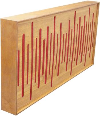 Mega Acoustic FiberExcellentPRO120 Natural/Red Absorpční dřevěný panel