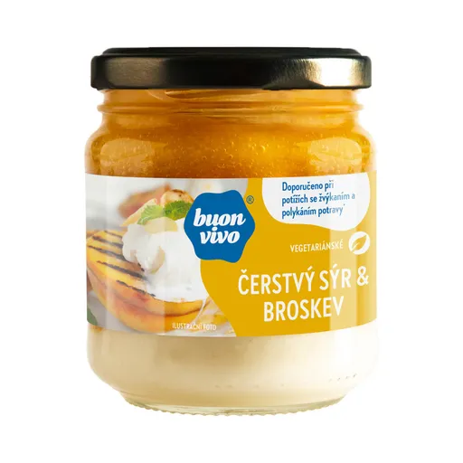 Buon vivo Čerstvý sýr & broskev 180 g