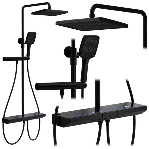 REA Sprchový set s termostatem Pedro Black REA-P0897