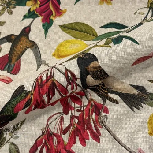 Dekorační látka Linenlook Lemon Tropic Artisan digital print