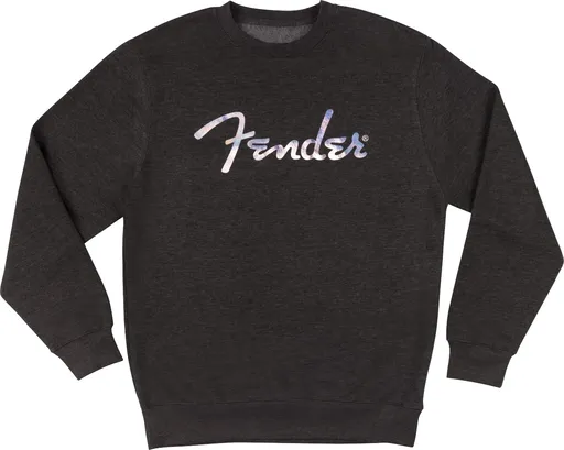 Fender Galaxy Logo Crewneck Sweatshirt Charcoal Heather L