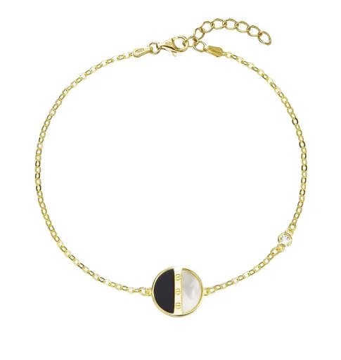 Evolution Group - Pavona Stylový pozlacený náramek perletí 13026.1