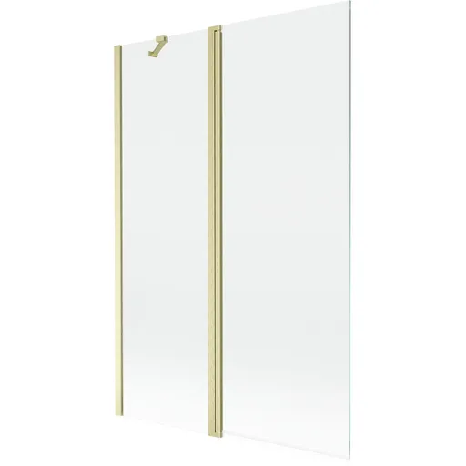 MEXEN MIST vanová zástěna 120x150 cm 6mm f+s, zlatá kartáčovaná, čirá 8A9-120-011-55-00