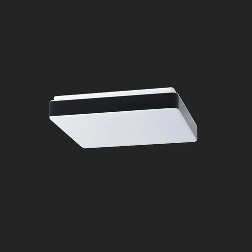 OSMONT TIL69791 TILIA C2A stropní/nástěnné plastové svítidlo bílá / bílo - černá IP54 4000 K 17W LED nouzové kombinované 3 h