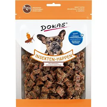 Dokas - Kostičky s hmyzem a mrkví 100 g (4251276203992)
