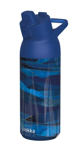 Nerezová sportovní láhev s pítkem Tide, 700ml, Quokka, oil mountains