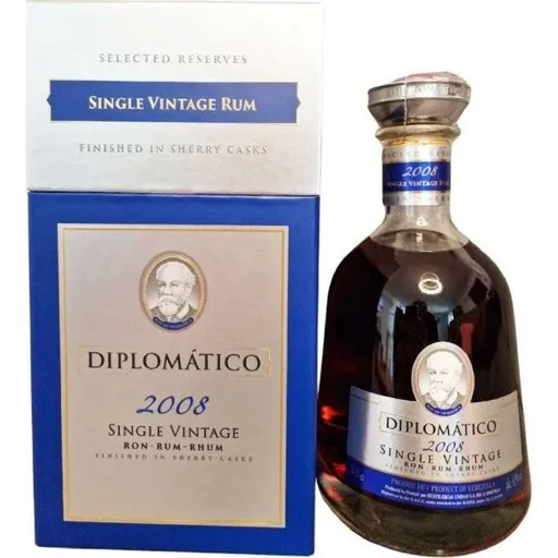Diplomático Diplomatico Single Vintage 2008 43% 0,7l