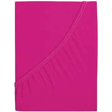 B.E.S. - Petrovice, s.r.o. Prostěradlo Jersey česaná bavlna MAKO - Fuchsiová 200 × 200 (2-010-0508)