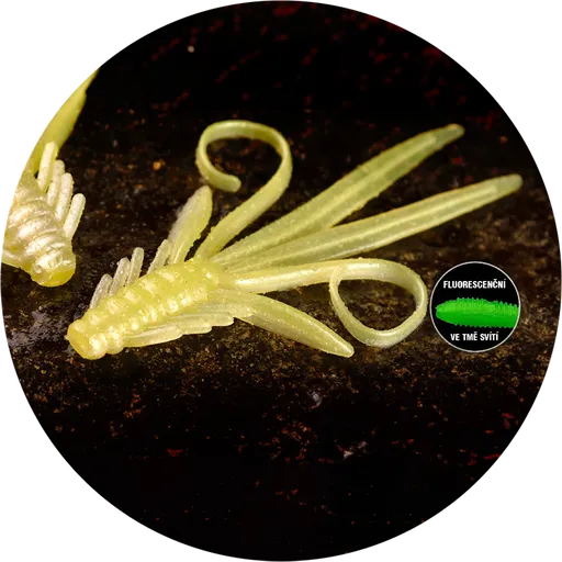 Redbass gumová nástraha nymfa lemon uv - xl 130 mm