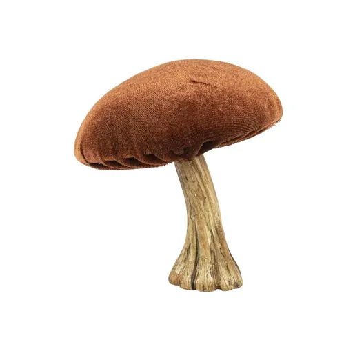 Sametová dekorace měděná houba Mushroom - 10*10*10cm Mars & More