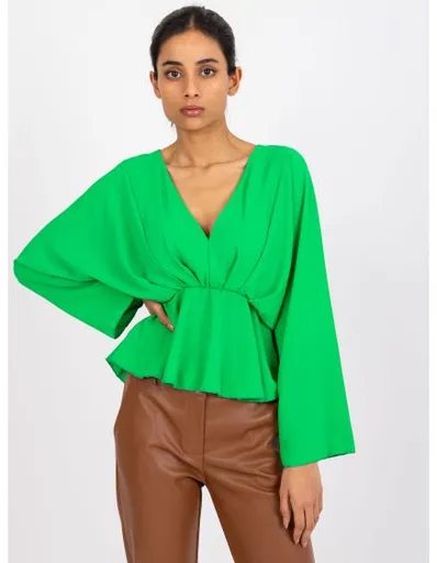 Dámská halenka se širokými rukávy RAQUELA zelená