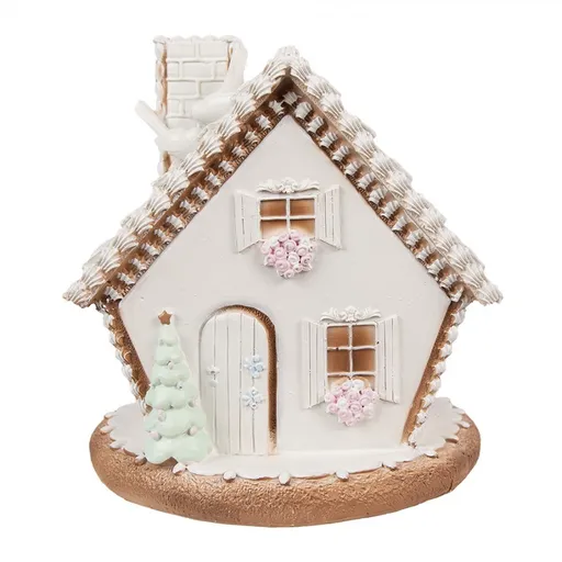 Cukrová perníková chaloupka s Led světýlky Gingerbread House - 17*16*17 cm / 3*AAA 6PR4349