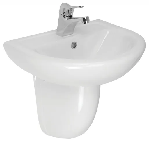 OLSEN SPA Nástěnné umyvadlo COMPACT 60 Polosloup k umyvadlu Bez, Sloup k umyvadlu Bez sloupu OLKGKO05LVB01