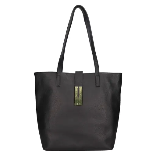 Dámská kožená kabelka Italia Ramira - černá