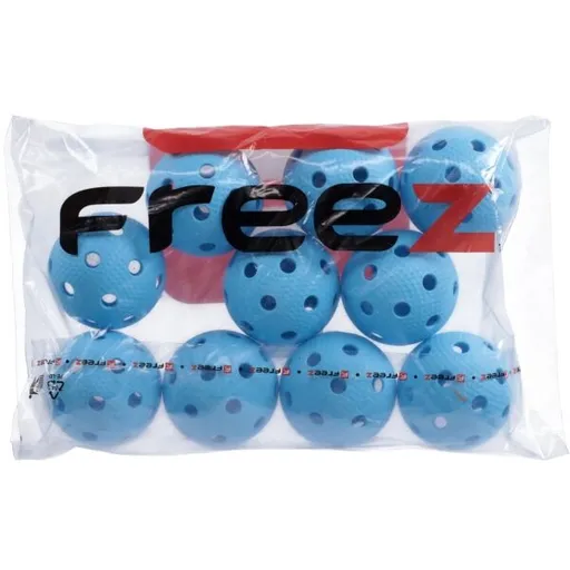 FREEZ PRIME II 10 PCS Florbalový míček, modrá, velikost