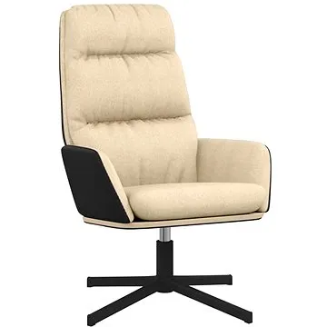 Relaxační křeslo krémové textil, 341150 (341150)