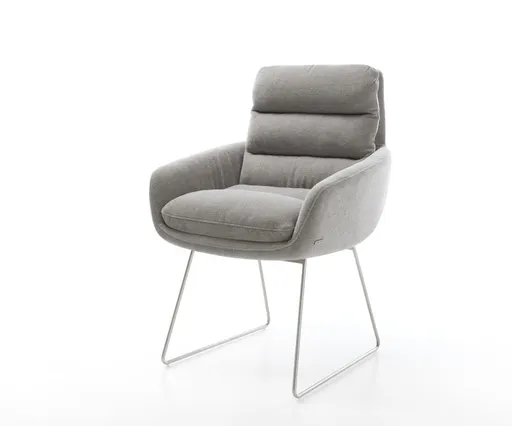 Jídelní židle Abelia-Flex s područkami strukturovaná látka