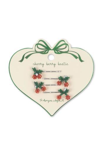 Detské sponky Konges Sløjd 4 PACK MINI CHERRY HAIR PIN KS103215