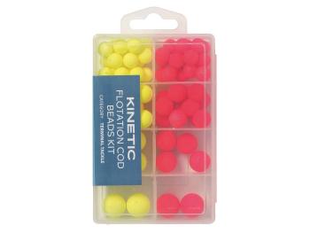 Kinetic Plovoucí korálky Flotation Cod Beads Kit Red/Yellow 72ks