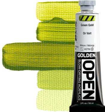 Golden Artist Colors Open Akrylová barva Green Gold 59 ml 1 ks