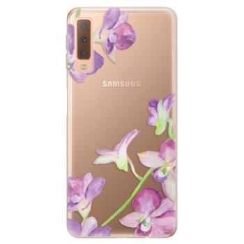 Odolné silikonové pouzdro iSaprio - Purple Orchid - Samsung Galaxy A7 (2018)