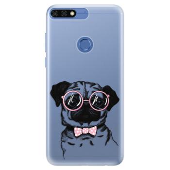 Silikonové pouzdro iSaprio - The Pug - Huawei Honor 7C