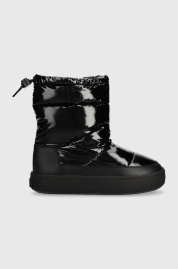 Sněhule Tommy Jeans TJW WINTER BOOT černá barva, EN0EN02252