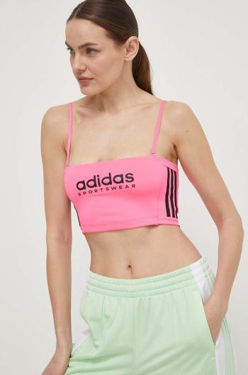 Top adidas TIRO dámský, růžová barva, IS0730