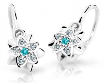 Cutie Jewellery Dětské náušnice z bílého zlata C2210-10-X-2 světle zelená