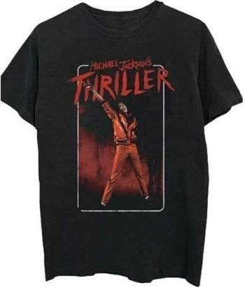 Michael Jackson Tričko Thriller White Red Suit Unisex Black M