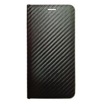 R2Invest Kožené pouzdro CARBON pro LG K40 - černé (RI0033)