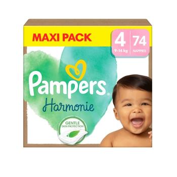 Pampers Harmonie Maxi Pack vel. 4 9–14 kg dětské pleny 74 ks