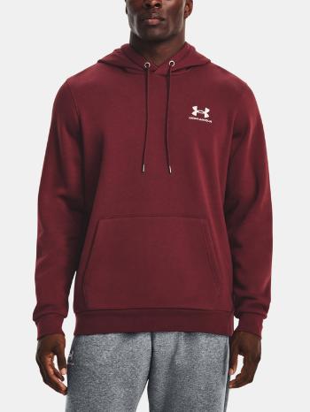 Under Armour UA Essential Fleece Hoodie Mikina Červená