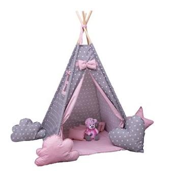 BabyTýpka teepee Stars pink (8594201220166)