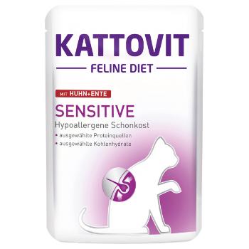 Kapsička Kattovit Sensitive kuře a kachna 85g