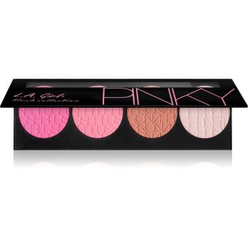 L.A. Girl Cosmetics Blush Collection rozjasňovač, bronzer a tvářenka odstín Pinky 22 g