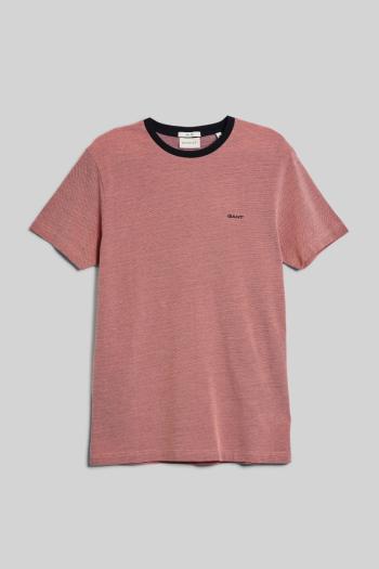 TRIČKO GANT 4-COL OXFORD SLIM SS T-SHIRT SUNSET PINK