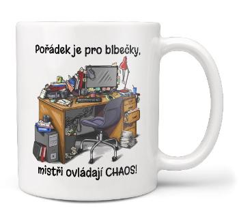 Hrnek Pořádek je pro blbečky (Náplň hrníčku: Žádná)