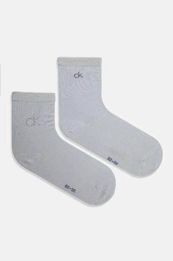 Ponožky Calvin Klein 2-pack dámské, modrá barva, 701229680