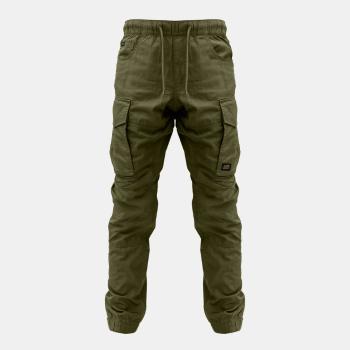 KUMU Lehké kalhoty Utility Cargos Khaki - L