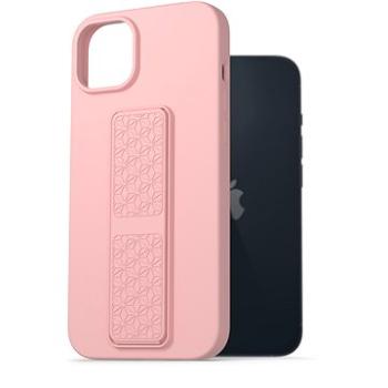 AlzaGuard Liquid Silicone Case with Stand pro iPhone 14 Plus růžové (AGD-PCSS0030P)